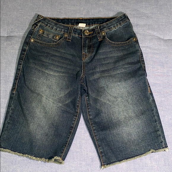Authentic True Religion Boy’s Cut Off Shorts - Picture 2 of 8